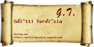 Göttl Terézia névjegykártya